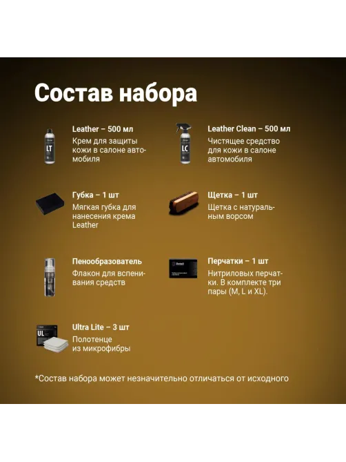 Профхим авто Набор для очистки кожи LK Leather Kit DT-0171