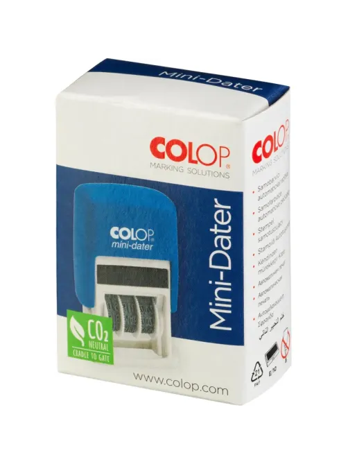 Датер автоматический Colop Мини S120/SD шрифт 3,8 мм с сокр.датой цифр