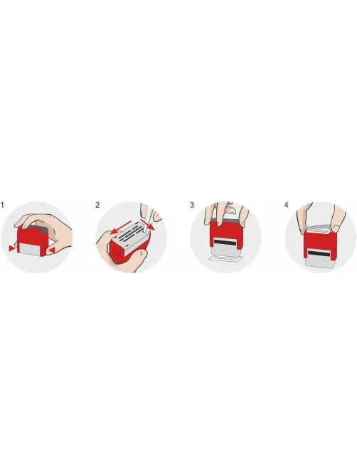 Штамп самонаборный NEW Printer C20/3-Set 3строки 14х38мм 1 касса корп.крас