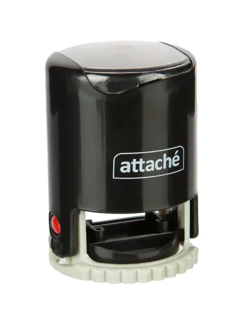 Оснастка для печати круглая Attache R40 черная 9140