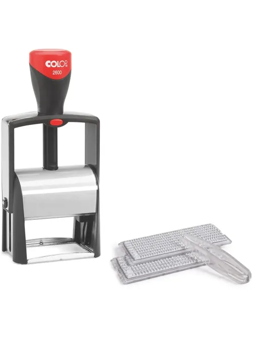 Штамп самонаборный металл. 9 строк S2600-Set 37х58мм 2 кассы Colop