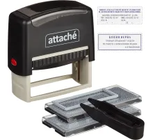 Штамп самонаборный Attache 1-6 стр. 70х32 8032