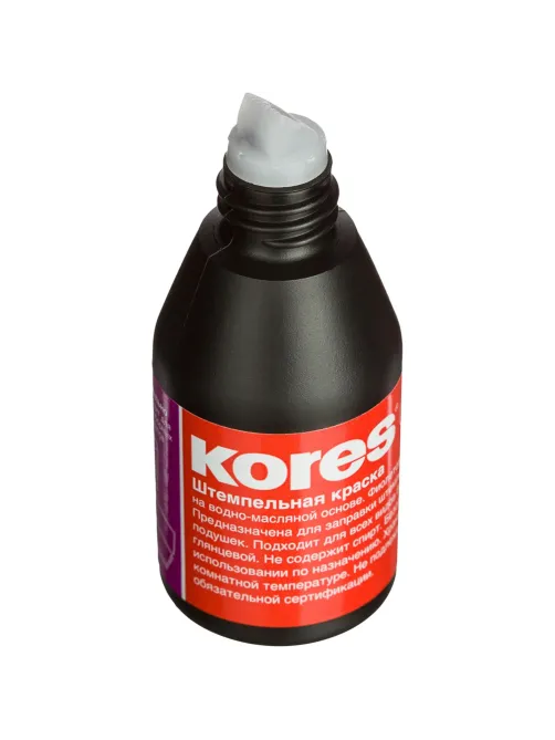 Краска штемпельная KORES фиолетовая 71348 ев/эт