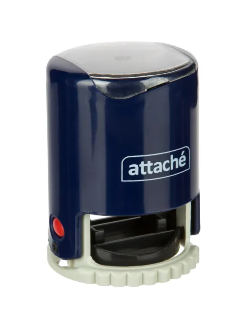 Оснастка для печати круглая Attache R40 синяя 9140