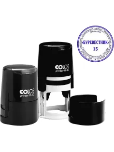 Оснастка для печати круг.с крышкой Pr. R40 черная Colop Австрия