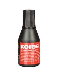 Краска штемпельная KORES черная 71338 ев/эт