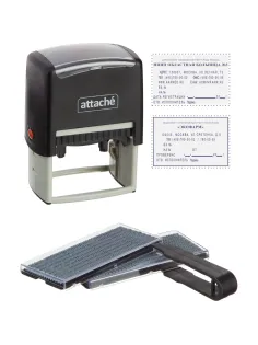 Штамп самонаборный Attache 8/10 стр. 60х40 с рамкой
