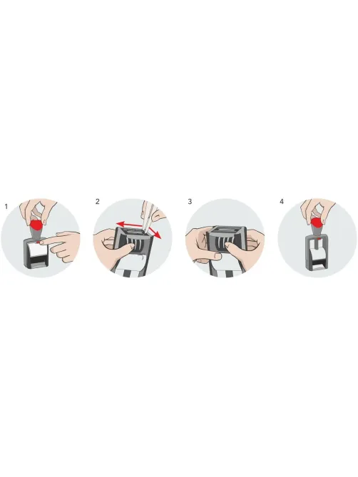 Штамп самонаборный металл. 9 строк S2600-Set 37х58мм 2 кассы Colop