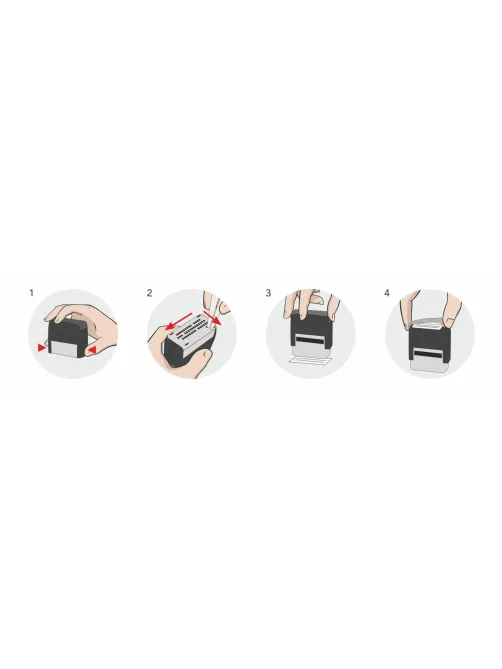 Штамп самонаборный NEW Printer С20/3-Set  3 строк 14х38мм с 1 кассой черный