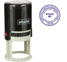 Оснастка для печати круглая Attache R40 черная 9140