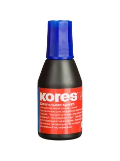 Краска штемпельная KORES синяя 71308 ев/эт