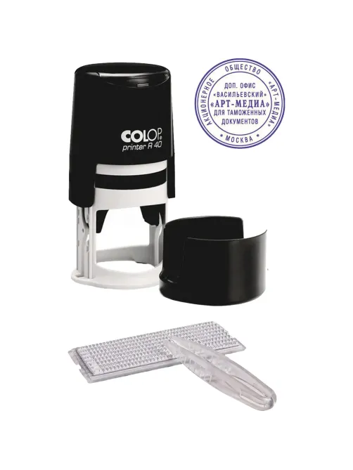 Печать самонаборная круглая 1 круг d40мм R40/1(аналог 46040/1) Colop