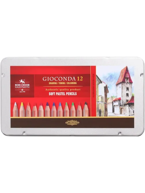 Карандаши пастельные цветные KOH-I-NOOR GIOCONDA SOFT 12цв/наб 8827012005PL