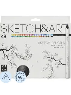 Карандаши цветные SKETCH&ART4 мм, 48  30-0117