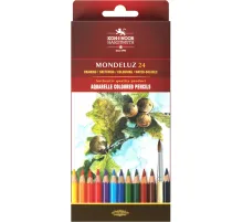 Карандаши акварельные KOH-I-NOOR, MONDELUZ 24 цв. шестигр, 3718/24