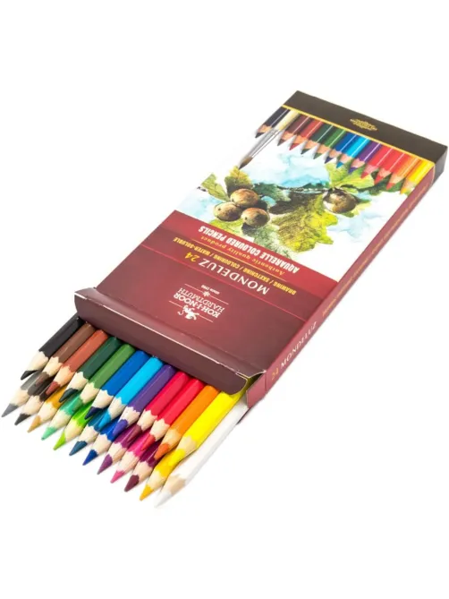 Карандаши акварельные KOH-I-NOOR, MONDELUZ 24 цв. шестигр, 3718/24