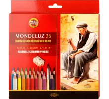 Карандаши акварельные MONDELUZ OLD MAN 3712 36цв/наб картон.уп 3712036003KZ