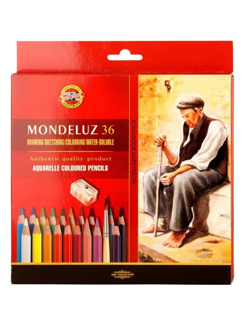 Карандаши акварельные MONDELUZ OLD MAN 3712 36цв/наб картон.уп 3712036003KZ
