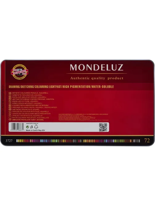 Карандаши акварельные цвет. KOH-I-NOOR MonduluzOldMan 72цв/наб 3727072001PL