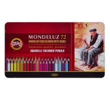 Карандаши акварельные цвет. KOH-I-NOOR MonduluzOldMan 72цв/наб 3727072001PL