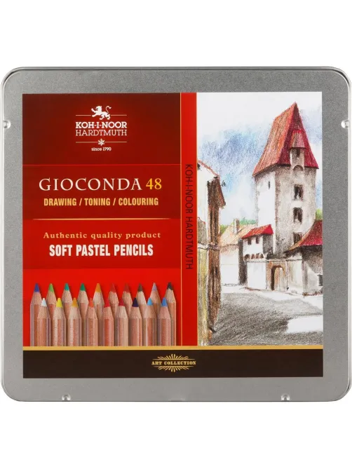 Карандаши пастельные GIOCONDA SOFT 8829 48цв/наб мет.короб 8829048001PL