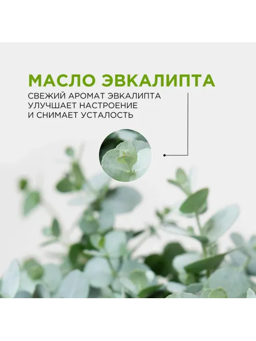 Соль для ванн магниево-сульфатная с маслом эвкалипта, 1000 гр