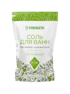 Соль для ванн магниево-сульфатная с маслом эвкалипта, 1000 гр