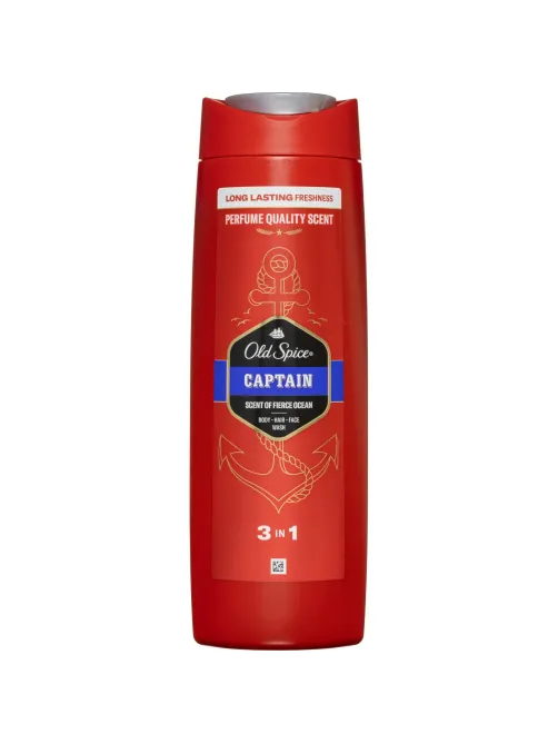 Гель для душа OLD SPICE +шампунь 3в1 Captain 400мл