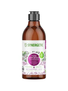 Гель для душа SYNERGETIC Цветущий инжир и лотос, 380мл