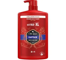 Гель для душа  + шампунь 3в1 OLD SPICE Captain мужской 1л