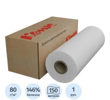 Бумага широкоформатная Комус  80г 420мм x150м 76.2мм