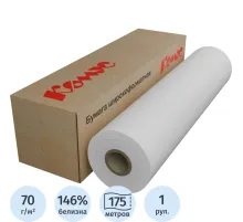 Бумага широкоформатная InkJet 70г 620ммх175 76мм