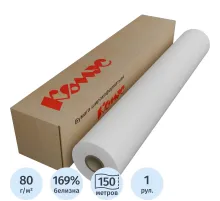 Бумага широкоформатная ProMEGA engineer Bright white 80г 914ммх150м 76мм