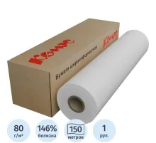Бумага широкоформатная Комус 80г 620мм x150м 76.2мм