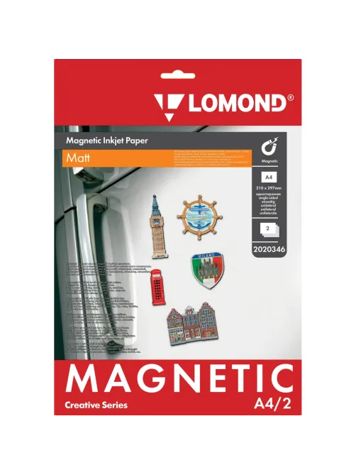 Фотобумага с магнитным слоем LOMOND Magnetic матовая A4, 2л (2020346)