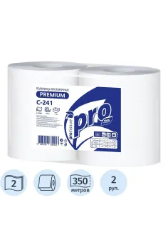 Бумага протирочная Protissue 1000л/рул 350м С241 2рул/уп