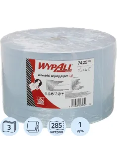 Бумага протирочная WypAll L30 голубой 750л/рул 7425