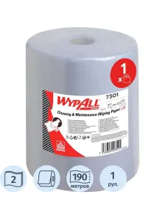 Бумага протирочная WYPALLxL20Extra2plyBlu38,5х32,5см гол.7301