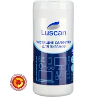 Салфетки д/экранов Luscan, туба, а/бакт, 100шт, 13х17