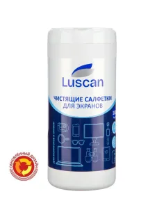 Салфетки д/экранов Luscan, туба, а/бакт, 100шт, 13х17