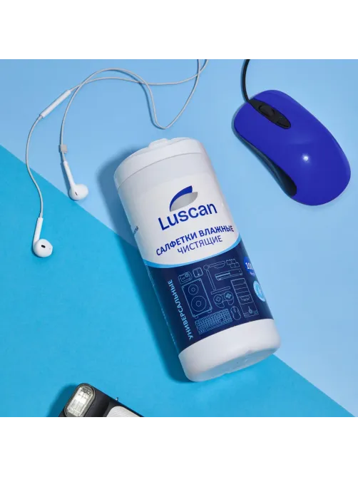 Салфетки универс Luscan, туба, 100 шт, 130х170