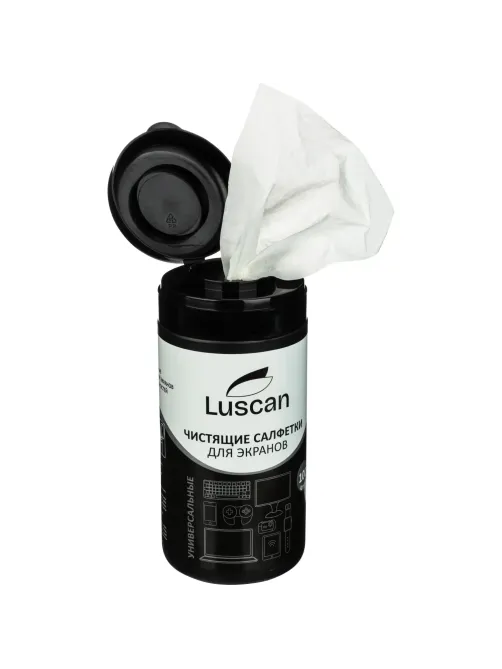 Салфетки д/экранов Luscan, туба, 100 шт, XXL, 13х20