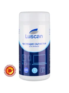 Салфетки д/экранов Luscan, туба, 100шт/уп 112х110 МБЛ
