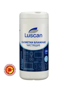 Салфетки д/экранов Luscan, туба, 100 шт, 130х170
