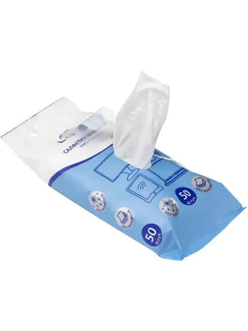 Салфетки универс Luscan, пакет, 50 шт, XXL, 150х180