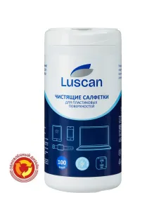 Салфетки д/поверхн Luscan, туба, 100шт/уп 135х165 МБЛ