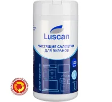 Салфетки д/экранов Luscan, туба, 100шт/уп 112х170 МБЛ