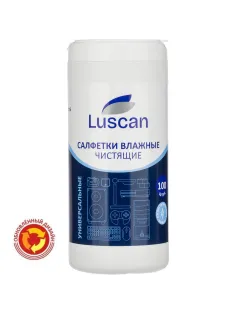 Салфетки универс Luscan, туба, 100 шт, 130х170