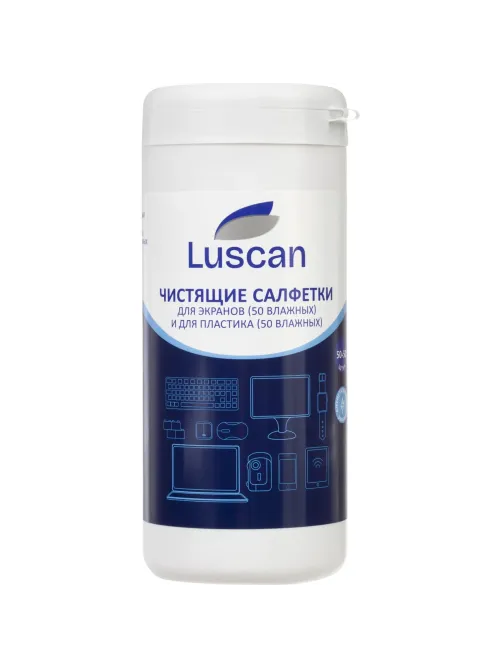 Салфетки универс Luscan, туба, вл+вл, 50+50 шт,13х17