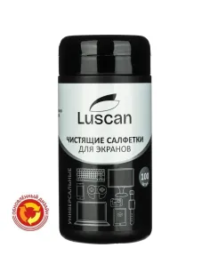 Салфетки д/экранов Luscan, туба, 100 шт, XXL, 13х20